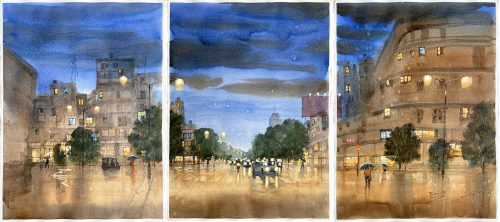 Glory of Raining (Triptych)